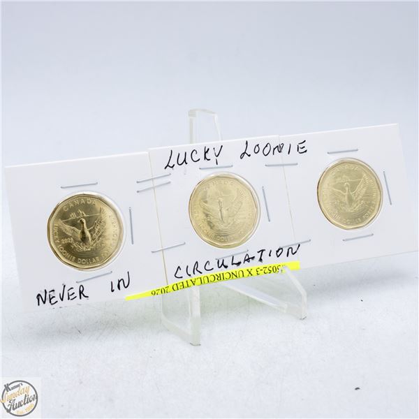 #5052-3 X UNCIRCULATED 2026 “LUCKY LOONIE”
