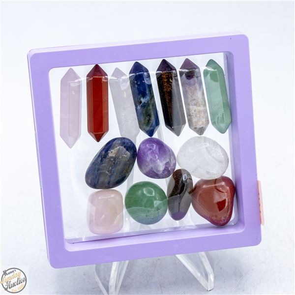 NEW 14 PC CRYSTAL CHAKRA SET
