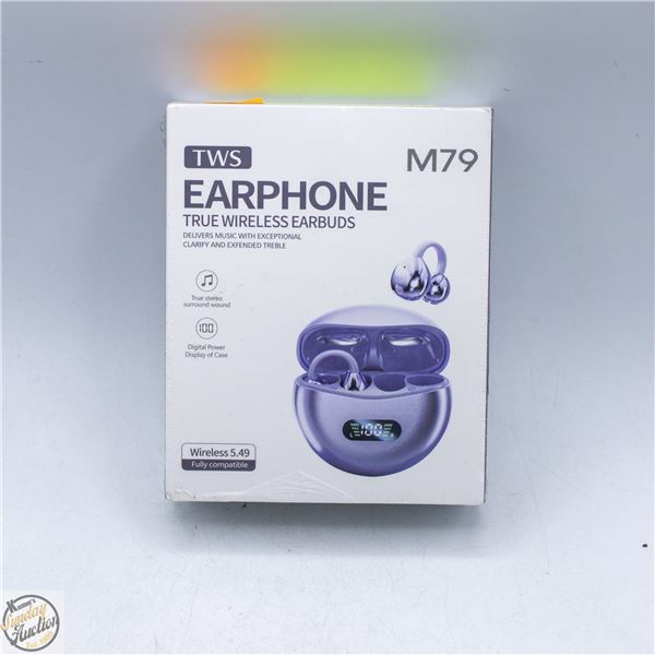 NEW SEALED TWS M79 TRUE WIRELESS STEREO EARBUDS