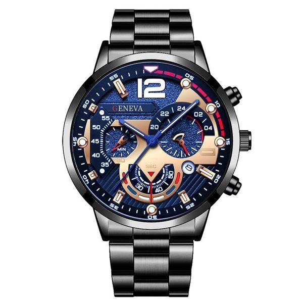 NEW MEN'S FASHIONABLE LUXURY GENEVA WATCH