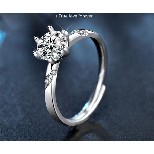 1CT GRA CERTIFIED ROUND BRILLLIANT MOISSANITE 925S