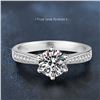 Image 1 : 1CT GRA CERTIFIED ROUND BRILLLIANT MOISSANITE 925S