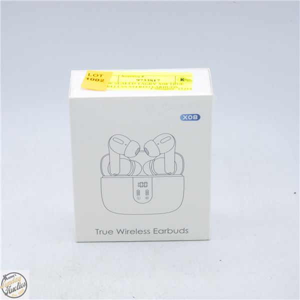 NEW SEALED TAGRY X08 TRUE WIRELESS STEREO EARBUDS