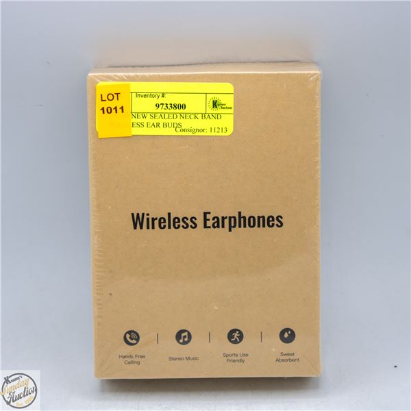 BRAND NEW SEALED NECK BAND WIRELESS EAR BUDS