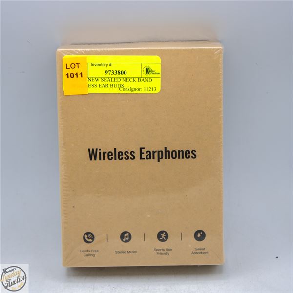 BRAND NEW SEALED NECK BAND WIRELESS EAR BUDS