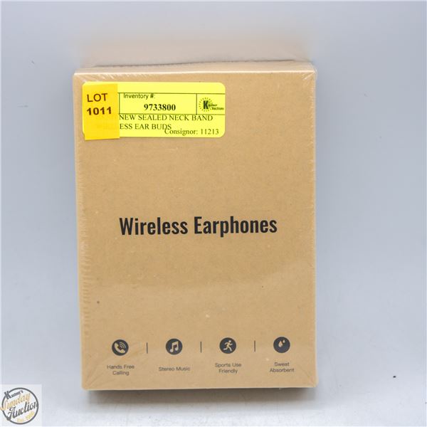 BRAND NEW SEALED NECK BAND WIRELESS EAR BUDS