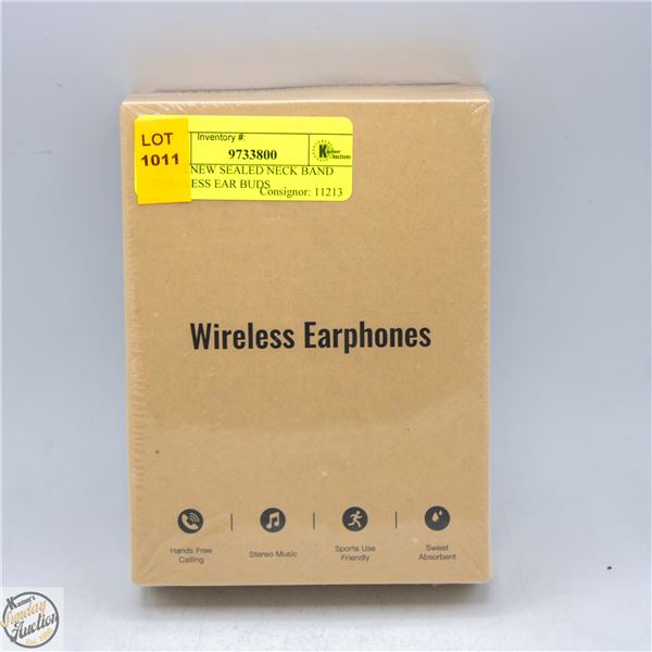BRAND NEW SEALED NECK BAND WIRELESS EAR BUDS