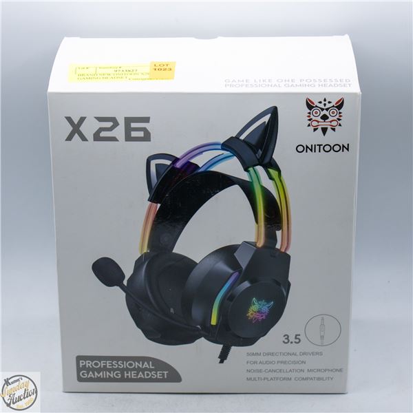 BRAND NEW ONITOON X26 RGB GAMING HEADSET