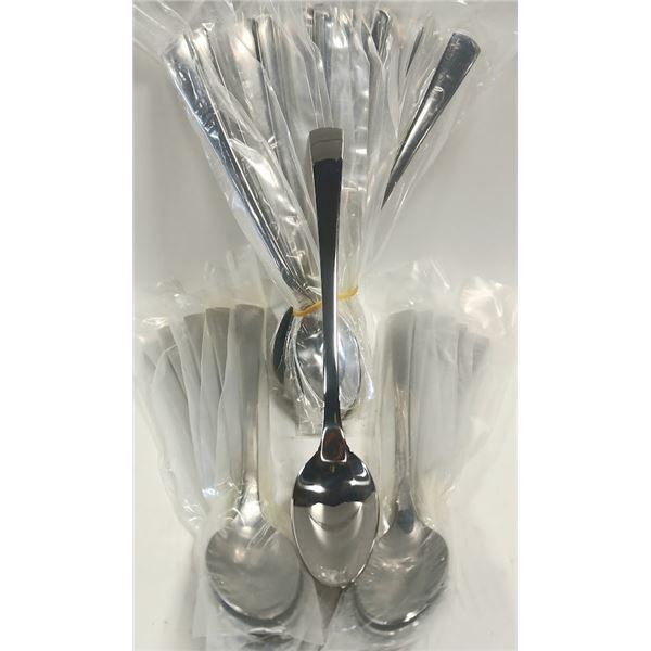 24 NEW S/S LONG STIRRING / MIXING SPOONS - 8"