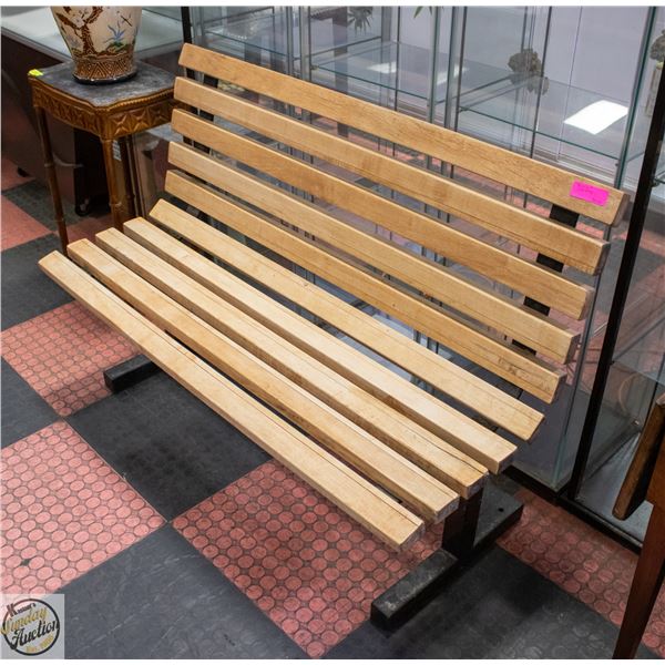 WOOD BENCH 34" TALL X 48" LONG