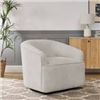 Image 1 : NEW THOMASVILLE FABRIC SWIVEL CHAIR - WHITE
