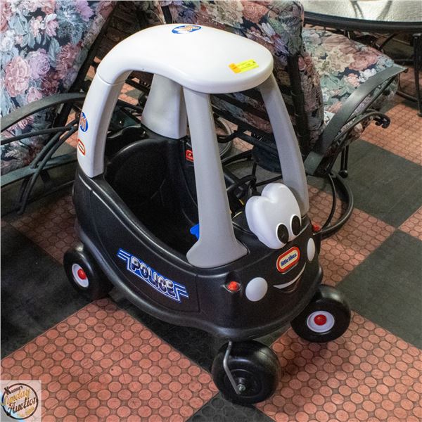 LITTLE TIKES CHILDRENS COZY COUPE POLICE CAR