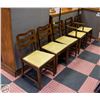 Image 1 : 5 VINTAGE WOOD CHAIRS
