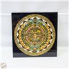 Image 1 : VINTAGE MEXICAN ENAMELED ANE EMBOSSED AZTEC
