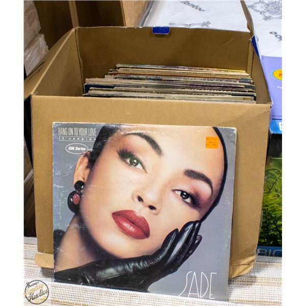 BOX WITH OVER 70 REOCRDS INCLUDING