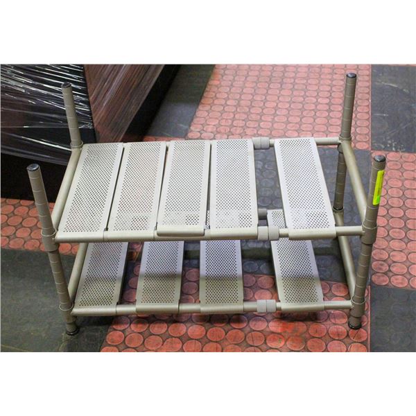 METAL SHOE RACK H-15"