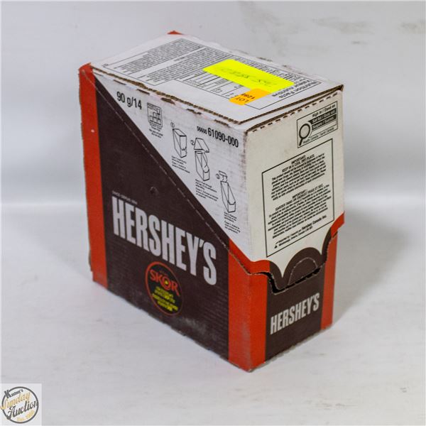 CASE WITH 14 90G SKOR BARS WITH ALMONDS AND TOFFEE