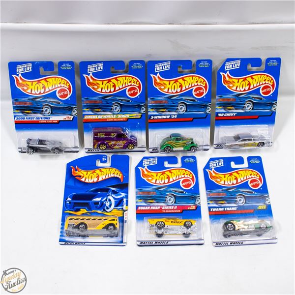 HOTWHEELS 2000 FIRST EDITION 7 PACK