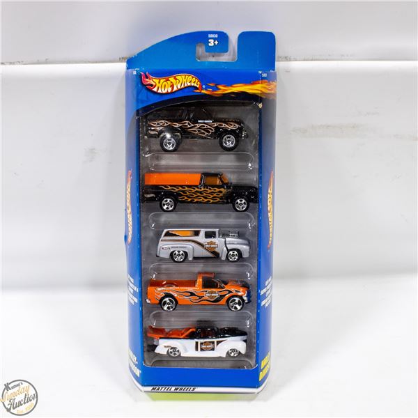 HOTWHEELS 5 PACK HARLEY DAVIDSON HOT RODS