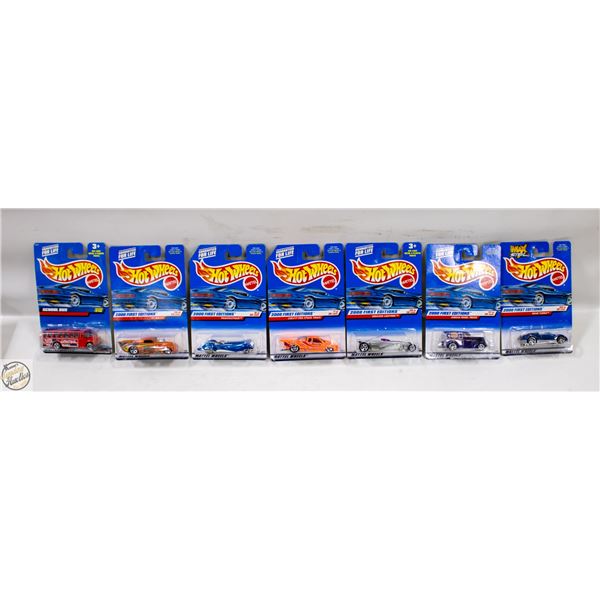 HOTWHEELS 2000 FIRST EDITION 7 PACK