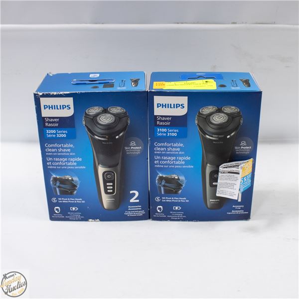 2 PHILIPS SHAVERS 3100 & 3200