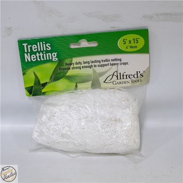 TRELLIS NETTING 5’ X 15’ GARDEN NET 6” MESH