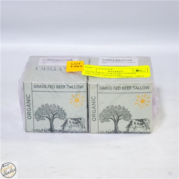2X50G BEEF TALLOW LOTION ORGANIC GRASS FED