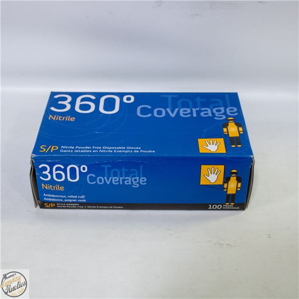 BOX OF 100 SMALL NITRILE GLOVES EXP. 2025/03