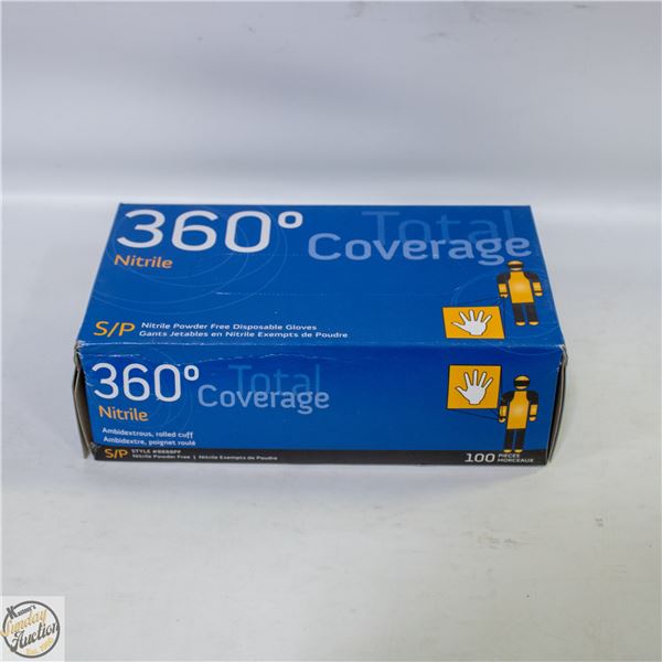 BOX OF 100 SMALL NITRILE GLOVES EXP. 2025/03