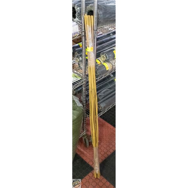 25 PER PKG 4’ BAMBOO PLANT STAKES