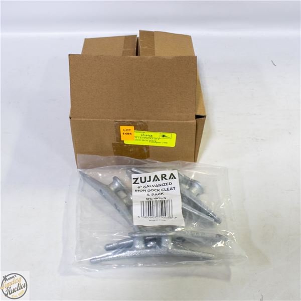 BOX WITH 3 X 5 PACKS OF 6" GALVANIZED IRON DOCK