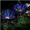 Image 1 : PACK OF TWO SOLAR FIREWORKS 8 MODES 150LED COLORED
