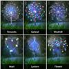 Image 2 : PACK OF TWO SOLAR FIREWORKS 8 MODES 150LED COLORED