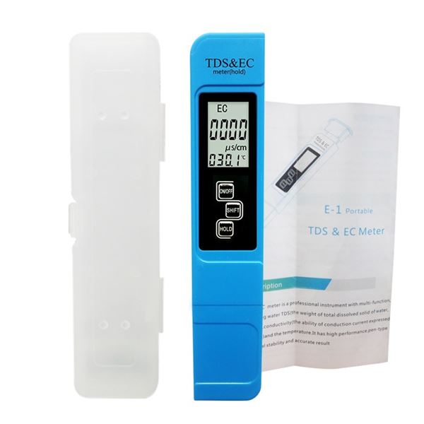 NEW DRINKING WATER 3-IN-1 TDS & EC TESTER