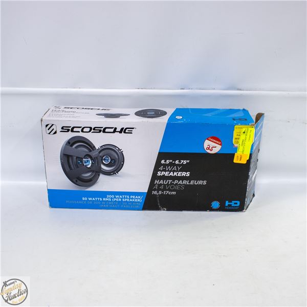 SCOSCHE 6.5"-6.75" 4 WAY SPEAKERS