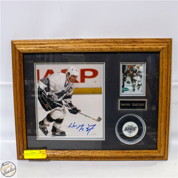PROFESSIONALLY FRAMED WAYNE GRETZKY PICTURE