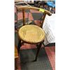 Image 1 : VINTAGE WOOD CHAIR WITH WEAVE SEAT
