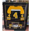 Image 1 : SIGNED BOBBY ORR JERSEY PROFESSIONALLY FRAMED