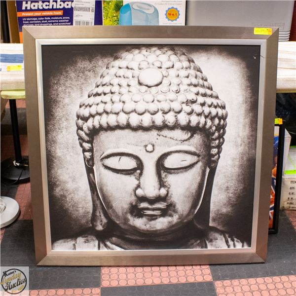 HINDU WALL ART - SOME FRAME DAMAGE 41" X 41"