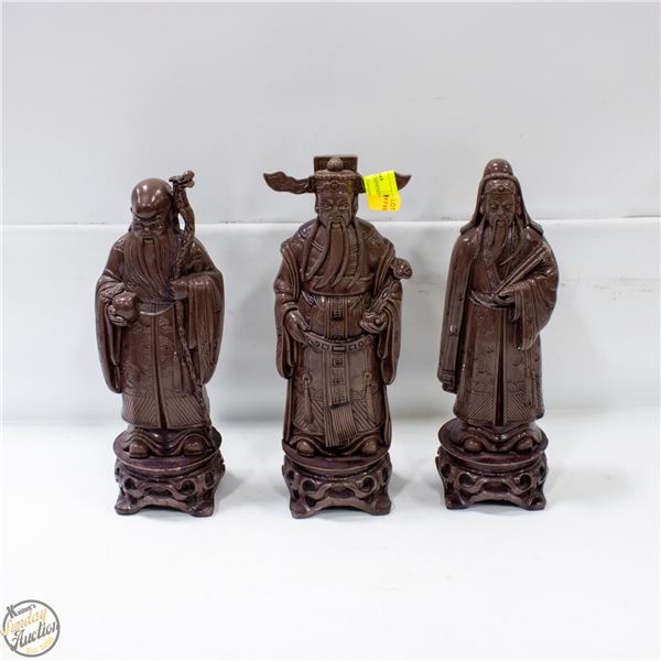 SET OF 3 VINTAGE CHINESEFU LU SHOU(SAN STAR)