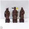 Image 1 : SET OF 3 VINTAGE CHINESEFU LU SHOU(SAN STAR)