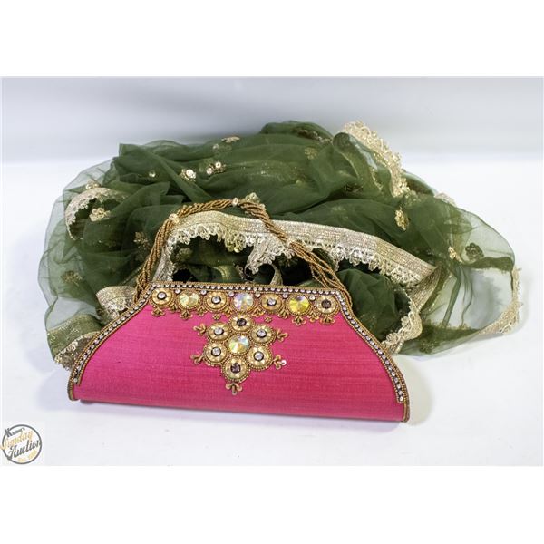 ESTATE LADIES TRADITIONAL SCARF & PURSE