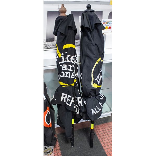 2 PATIO UMBRELLAS 6 FT