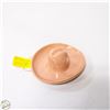 Image 1 : VINTAGE PINK CERAMIC COWBOY HAT ON DISPLAY
