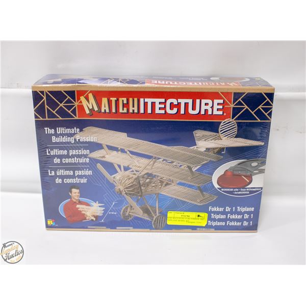 NEW MATCHITECTURE FOKKER DR1 TRIPLANE MODEL KIT