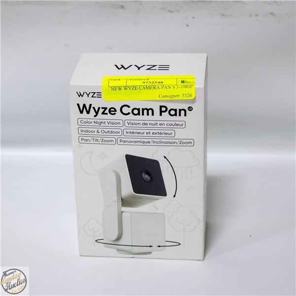 NEW WYZE CAMERA PAN V3-1080P