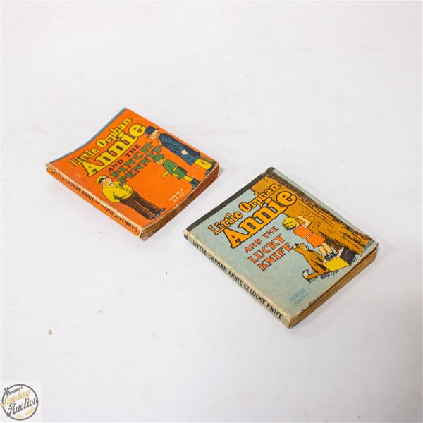 PAIR 1930S LITTLE ORPHAN ANNIE MINI BOOKS