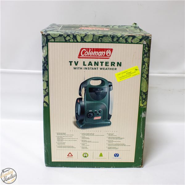 COLEMAN TV LATERN WITH INSTANT WEATHER