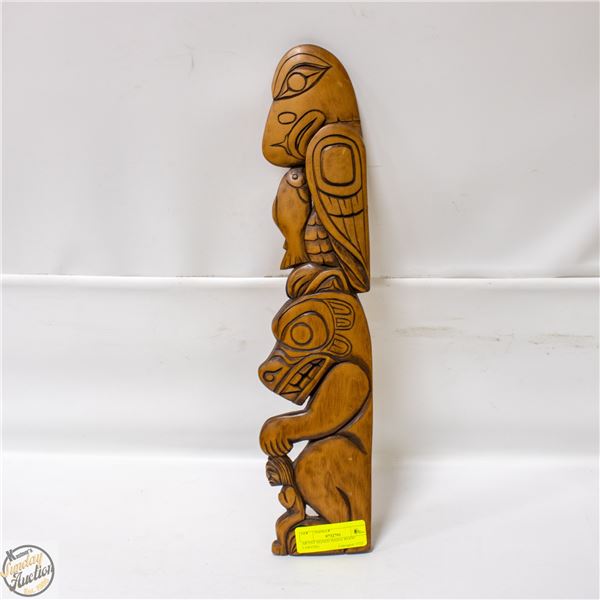ARTIST SIGNED HAIDA WOOD CARVING