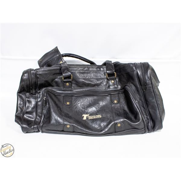 VINTAGE BLACK LARGE DUFFLE BAG-ESTATE